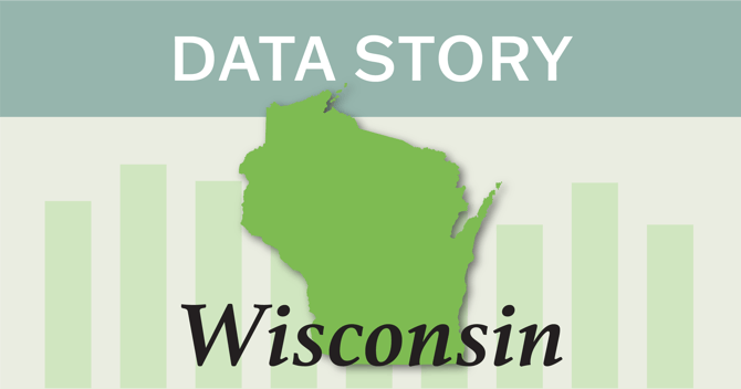 Outline of the state of Wisconsin.