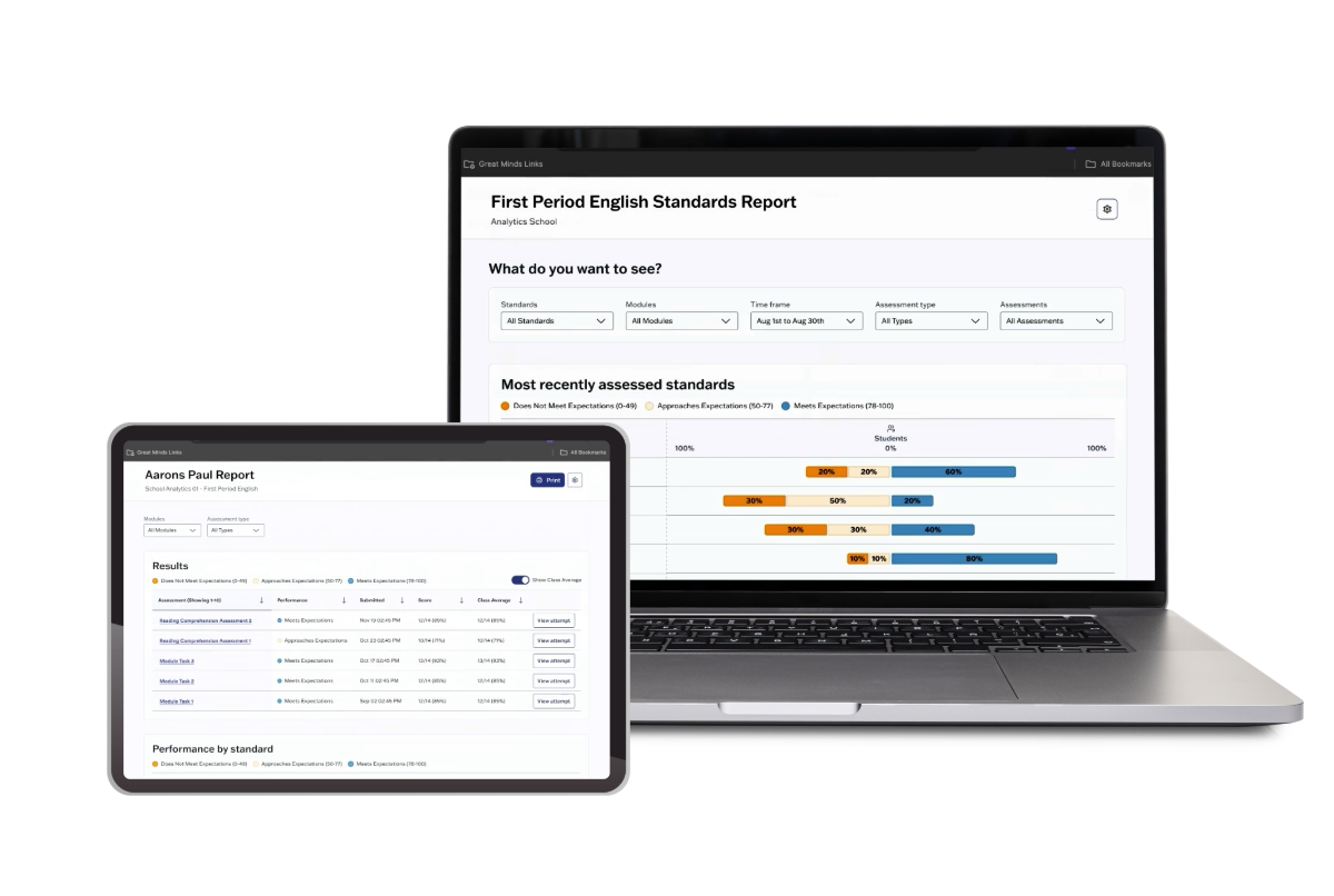 Wit & Wisdom Digital Assessment Mockup