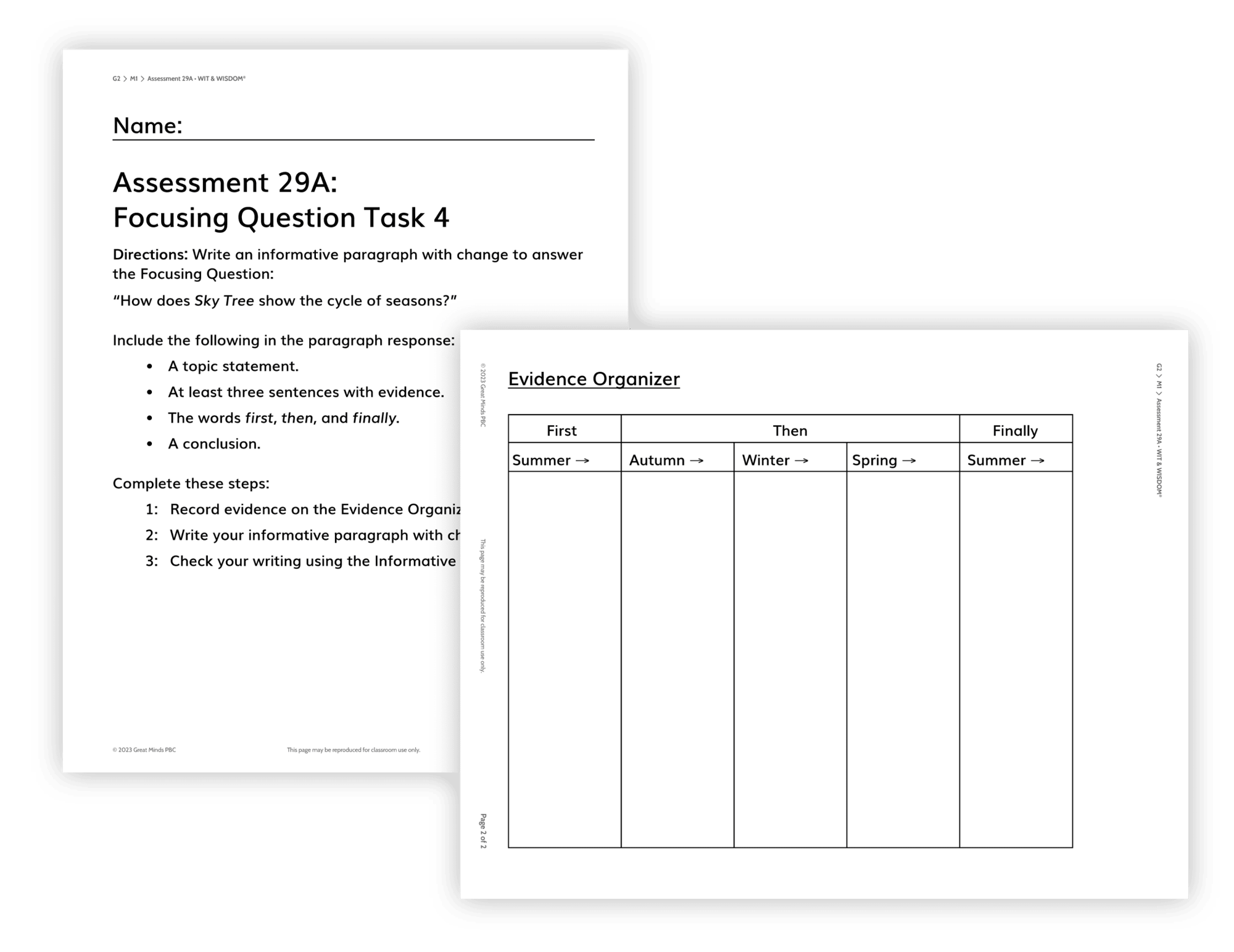 WW-Focusing Question Task